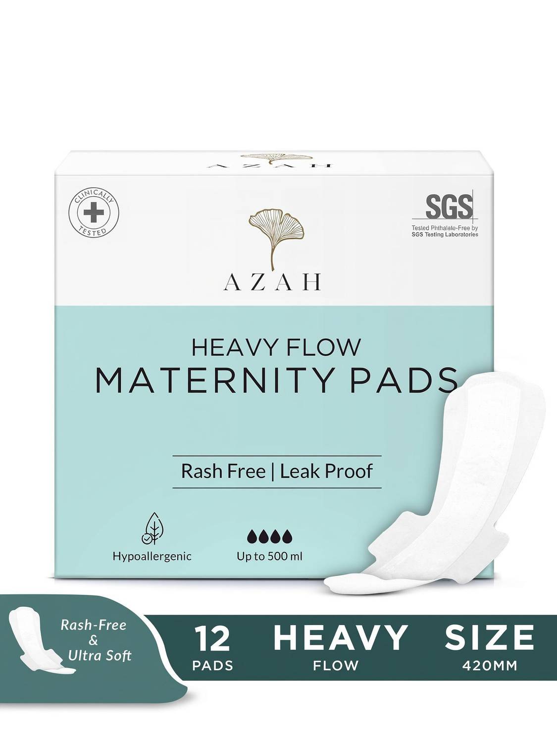 AZAH XXXL Super Absorbent Maternity Pads After Delivery for Ultra Heavy Flow Sanitary Pad