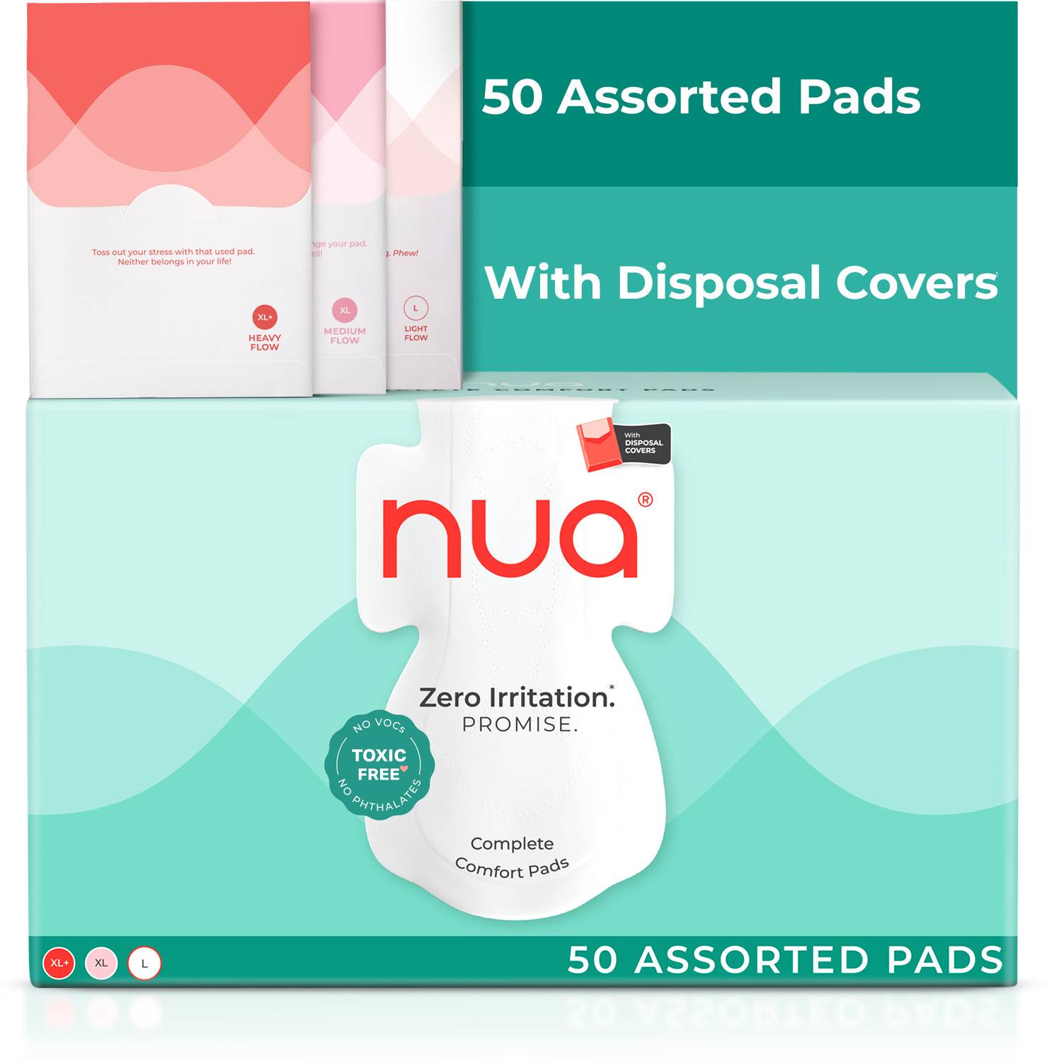 Nua Complete Comfort 12XXL, 20XL,18L With Disposal Covers Sanitary Pad