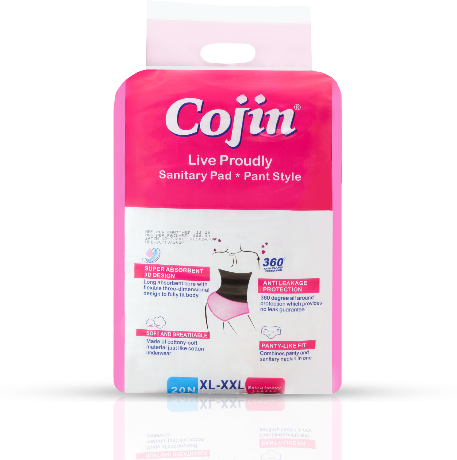 Image of Cojin Overnight Disposable Period Panties For Heavy Flow (L-XL) Sanitary Pad