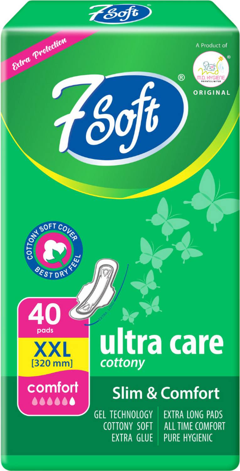 7soft 7 SOFT ULTRA COTTONY CARE (XXXL) Sanitary Pad