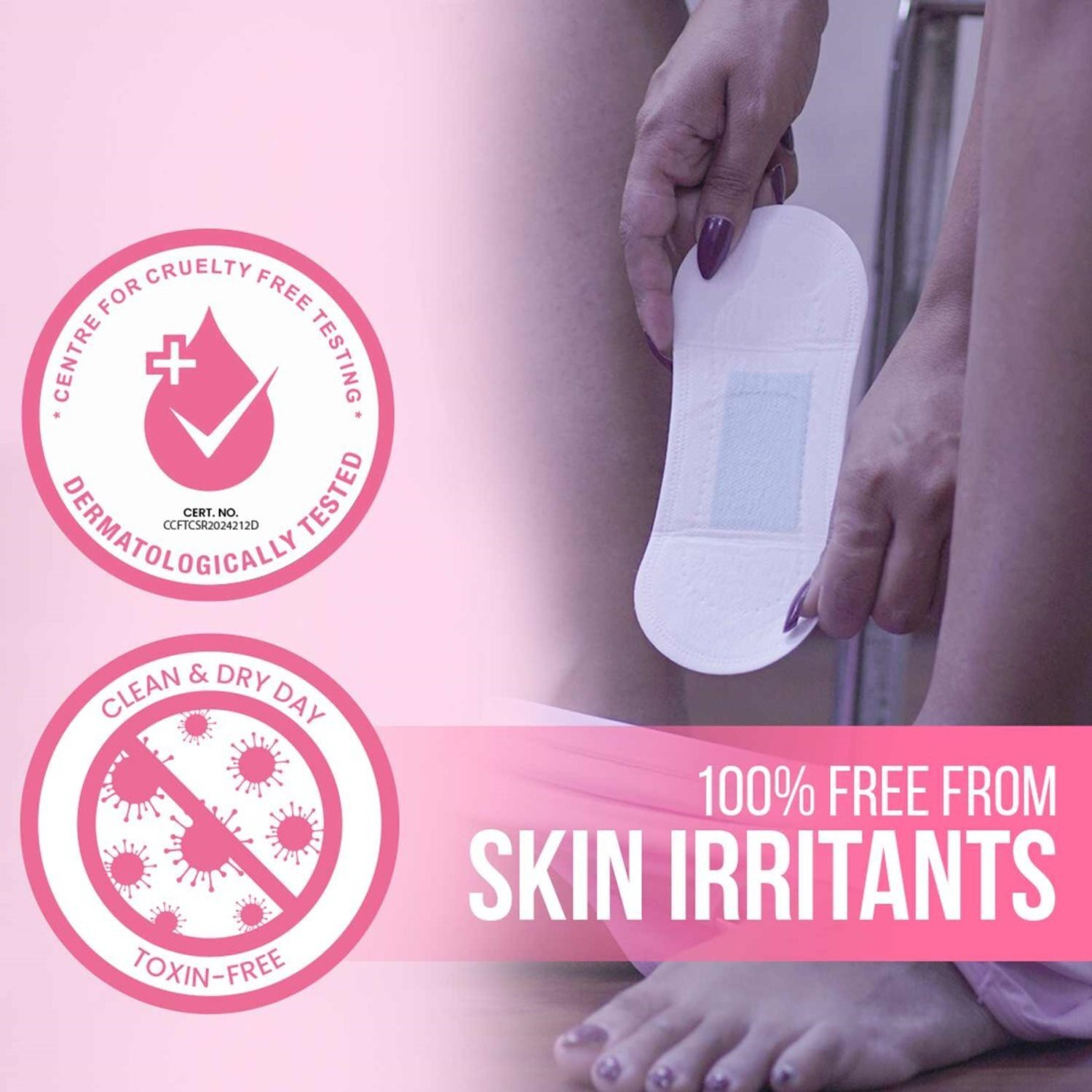 Image of everteen Period Care 40 XXL Soft Sanitary Pads and 40 XL Soft Sanitary Pads Sanitary Pad