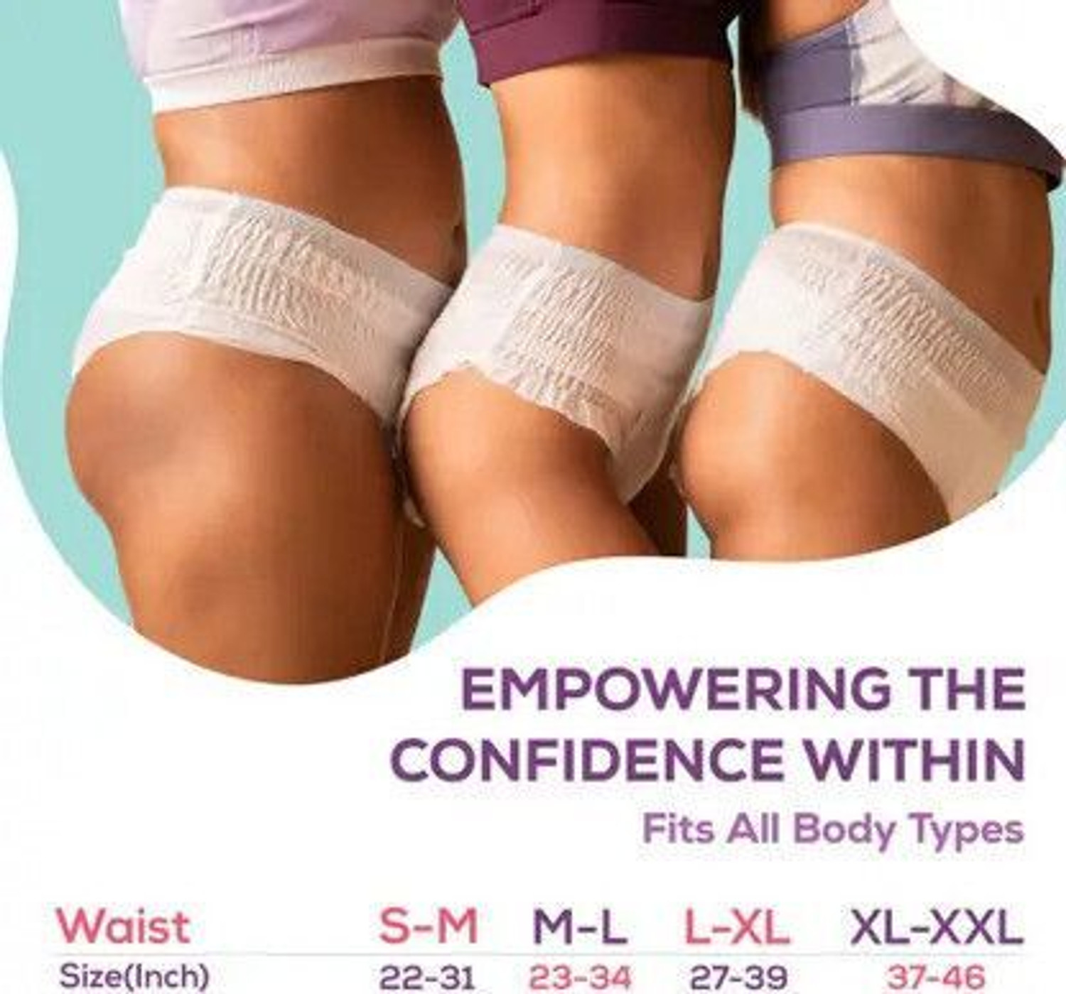 Image of EverEve Period Panties XL-XXL (Pack of 10 Pcs) Sanitary Pad (Pack of 10)