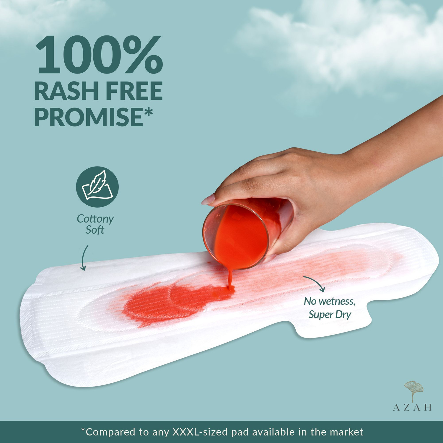 Image of AZAH XXXL Super Absorbent Maternity Pads After Delivery for Ultra Heavy Flow Sanitary Pad