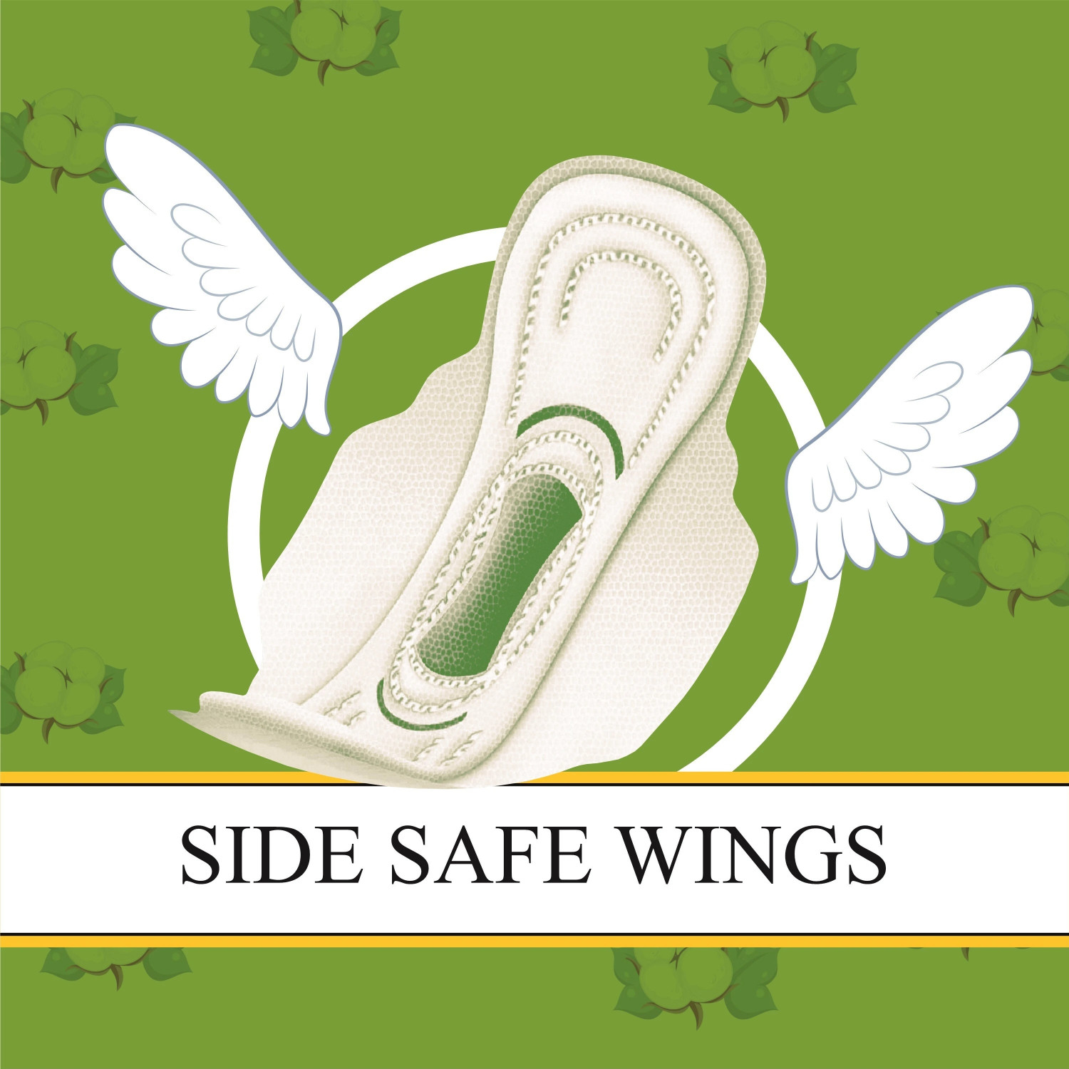 Image of soft & secure Cotton Soft With Extra Gel Overnight Sanitary Pads Pack 3 (120 Pads) Sanitary Pad