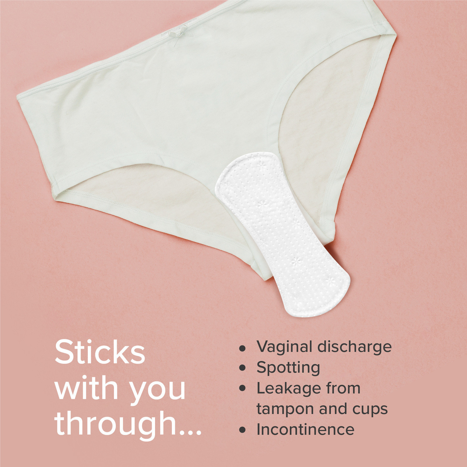 Image of Nua Everyday Panty Liners (Pack of 48) || Super Thin (1mm) Panty Liners || Rash-Free and Toxin-Free || Soft Comfortable Top Layer Pantyliner