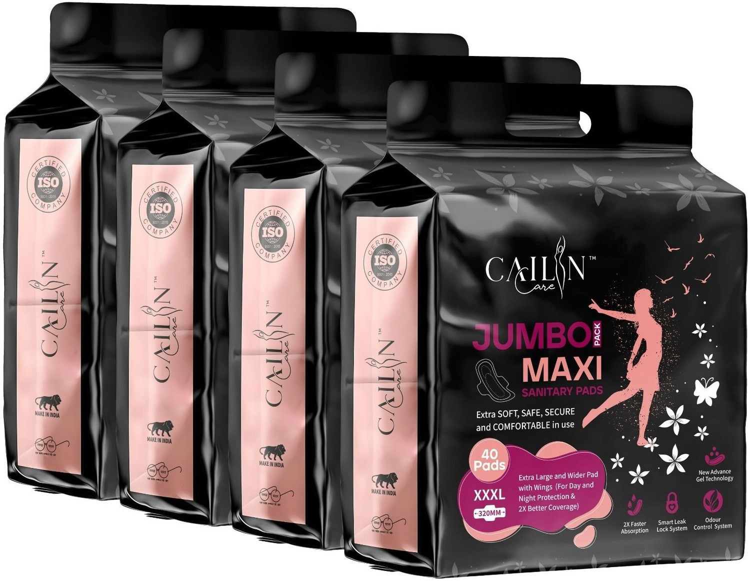 Image of Cailin Care Choice With Wings 160 Pads Sanitary Pad
