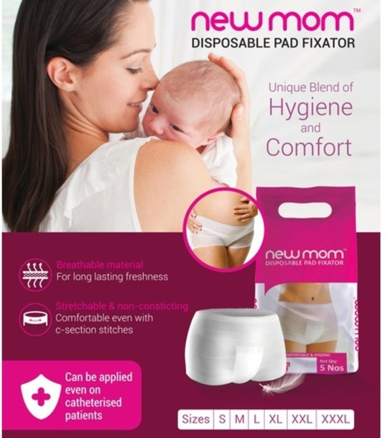 Newmom Disposable Pad Fixator - X Large Pantyliner | Buy Women