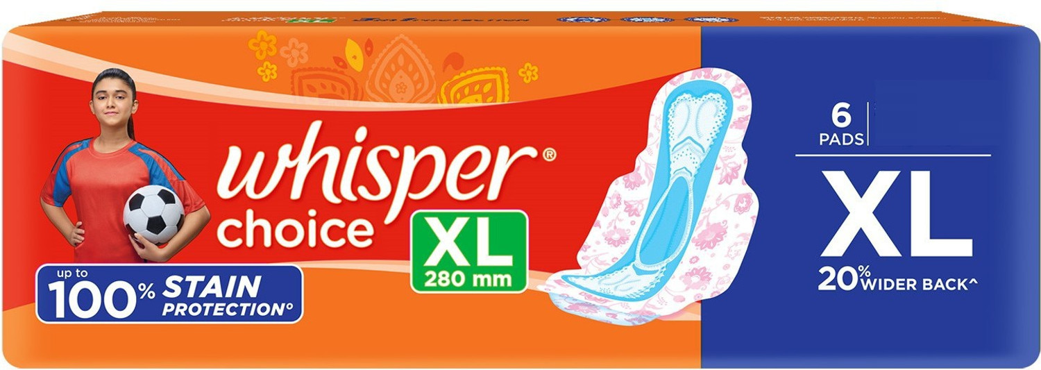 Image of Whisper Combo of Choice XL Sanitary Pads for Women Sanitary Pad