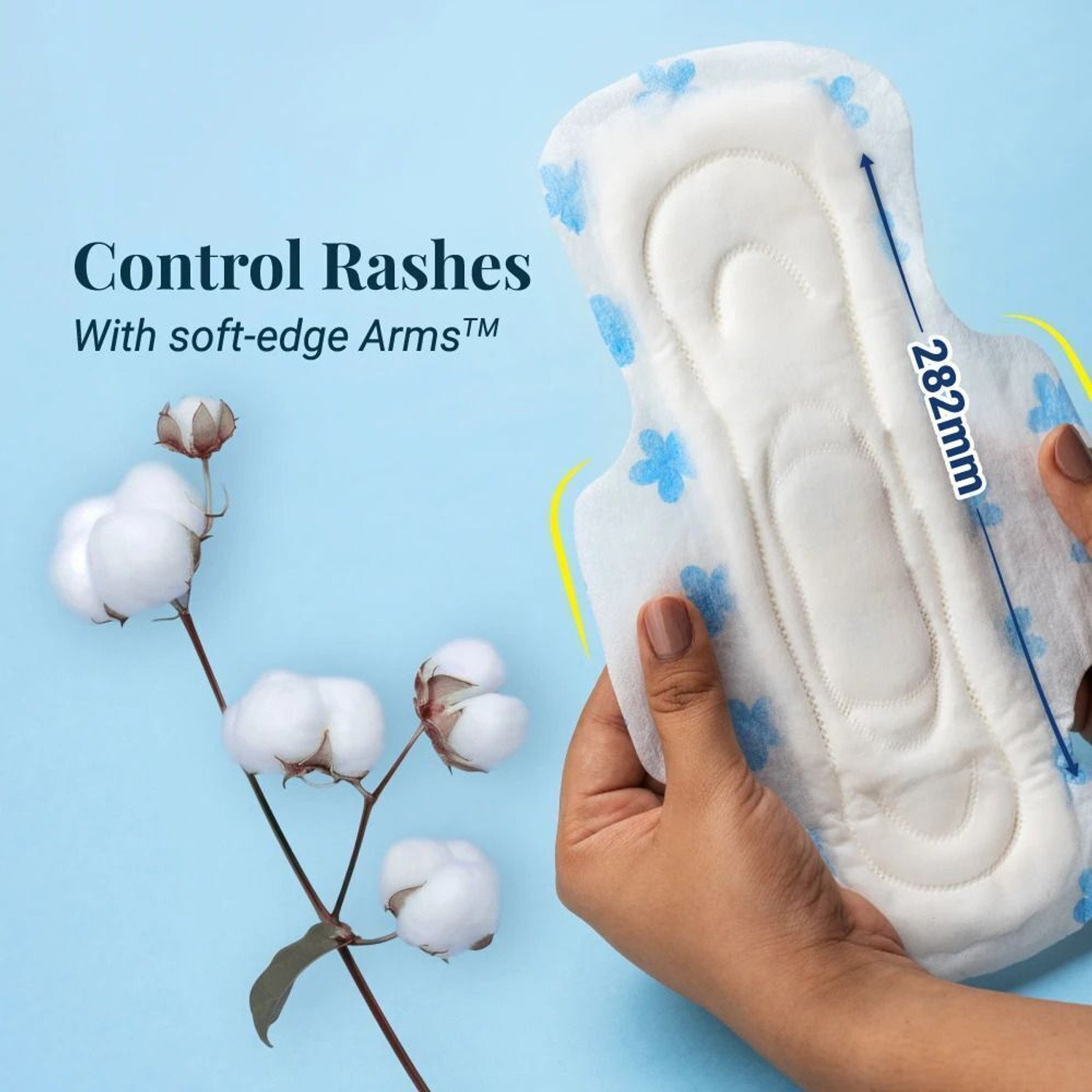 Image of niine Dry Comfort and Naturally Soft Combo of 2|Xtra Large |Anti Leak Flow Channel Sanitary Pad