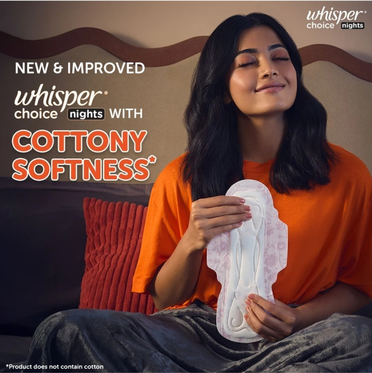 Image of Whisper Choice Night 317 mm XXL 40 ( Pack of 1 ) Sanitary Pad