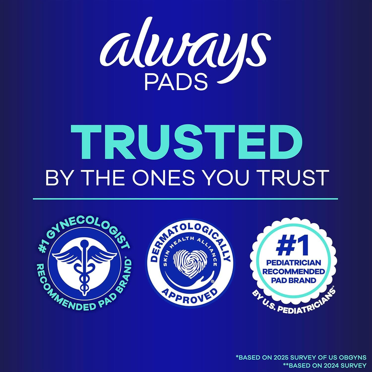 Image of Always Maxi Overnight Pads with Wings for Women, Size 5 Sanitary Pad