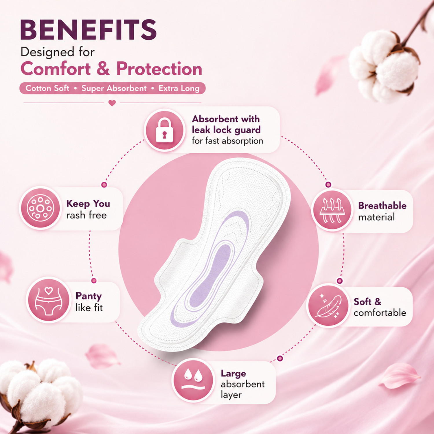 Image of YAMIENTERPRISE168 Cotton Sanitary Pad