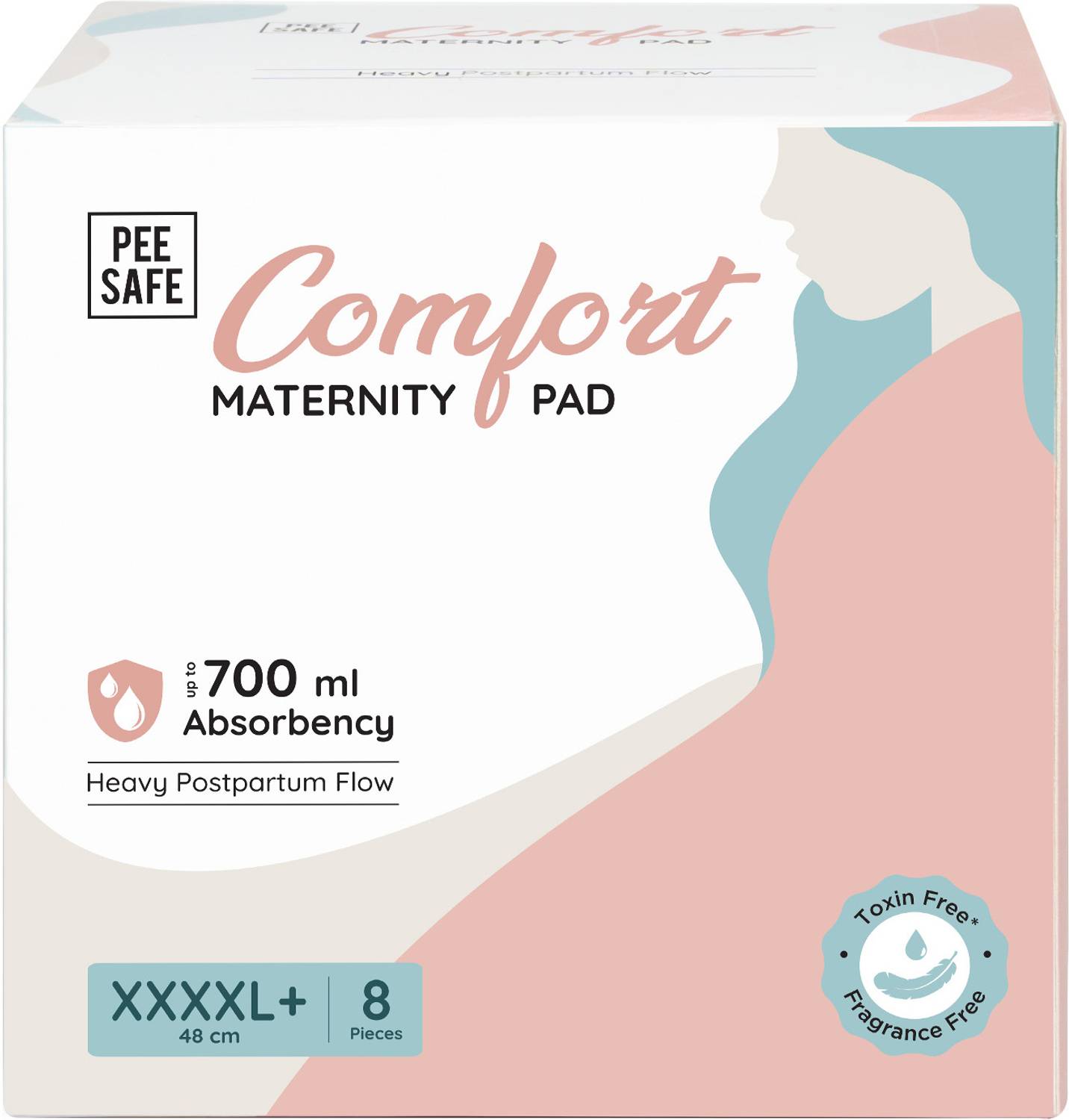 Pee Safe Disposable Maternity Pads (480mm) - 8 Pads Sanitary Pad