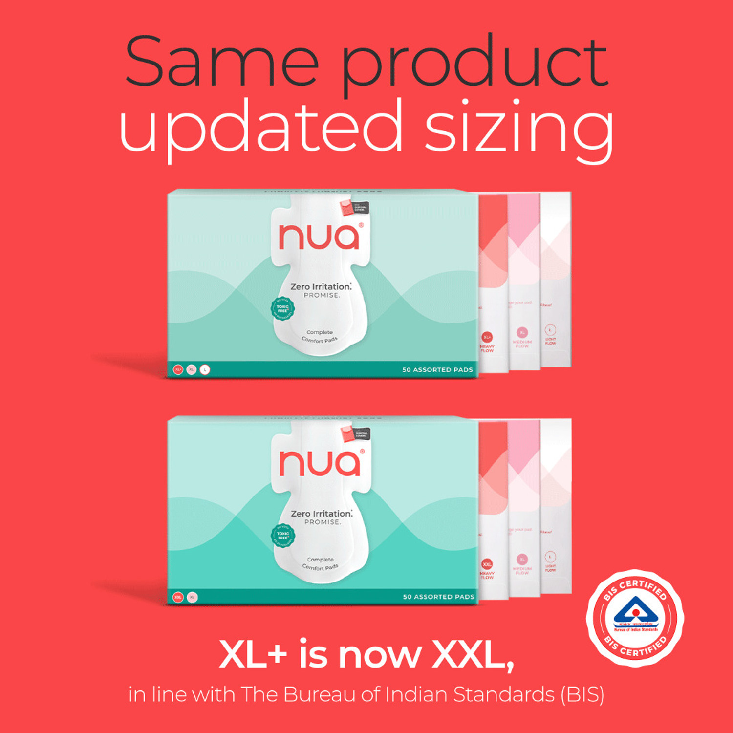 Image of Nua Complete Comfort 25XXL & 25XL With Disposal Covers Sanitary Pad