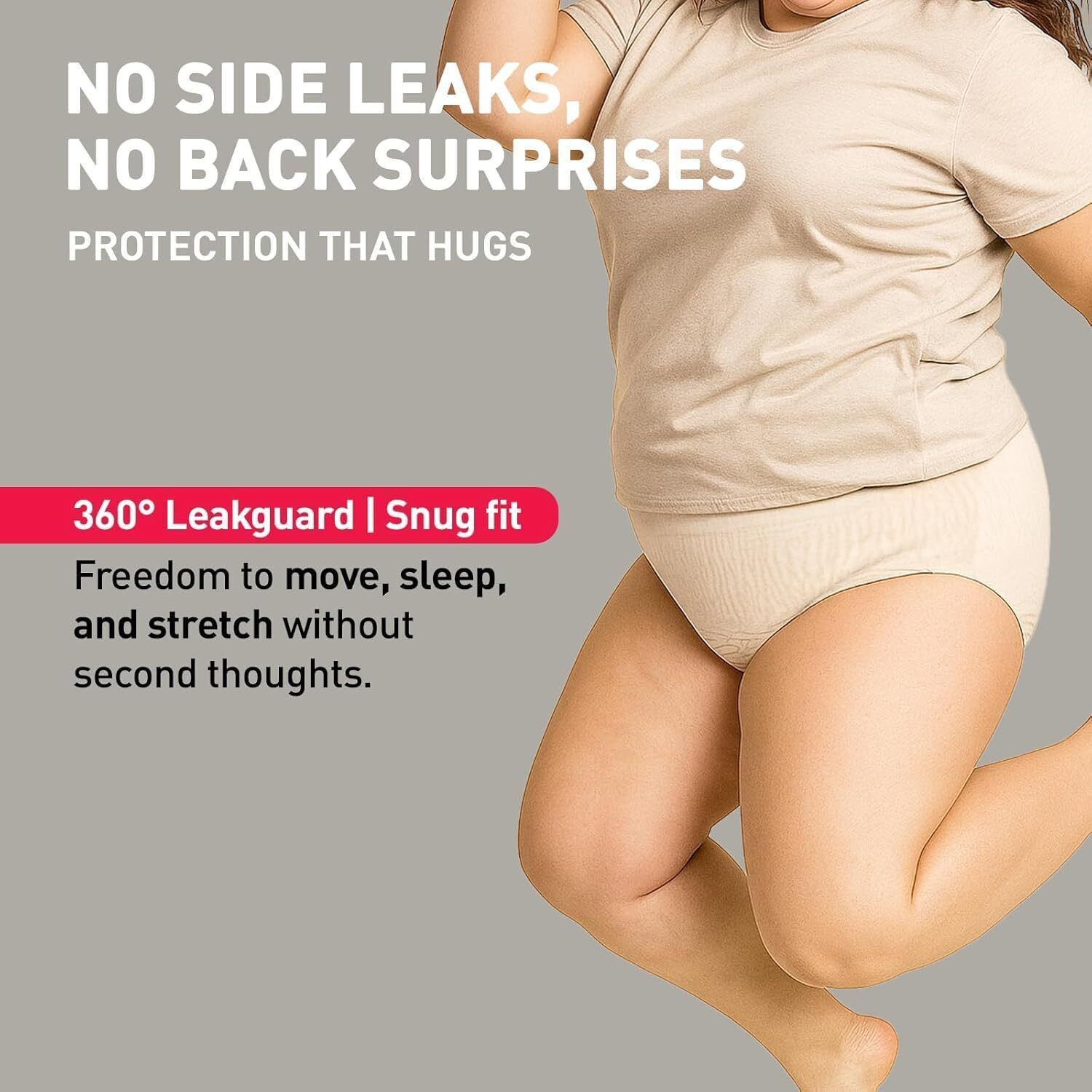 Image of SIRONA Super Absorbent Leak Free Disposable Period Panty for Women (XXL-XXXL) Sanitary Pad