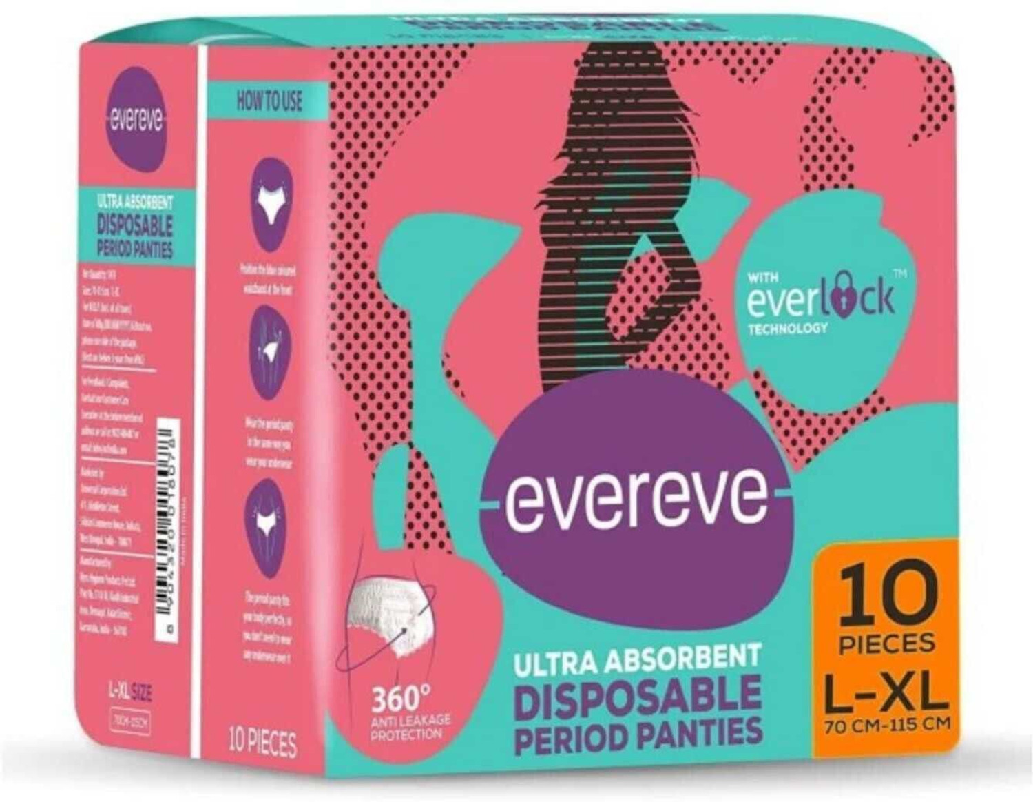 Image of EverEve Ultra Absorbent, Heavy Flow Disposable Period Panties Pantyliner