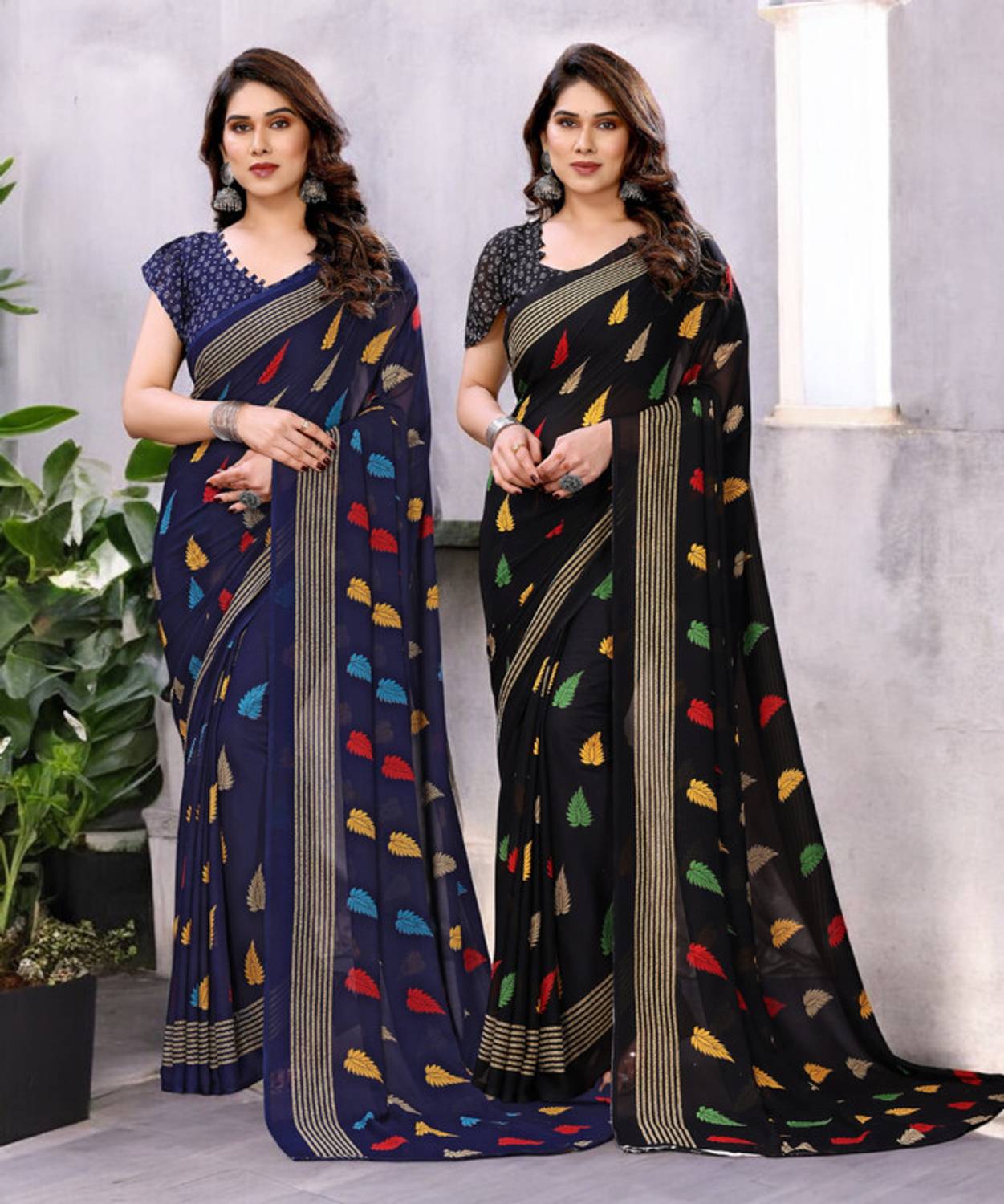TTH Printed Bollywood Georgette Saree