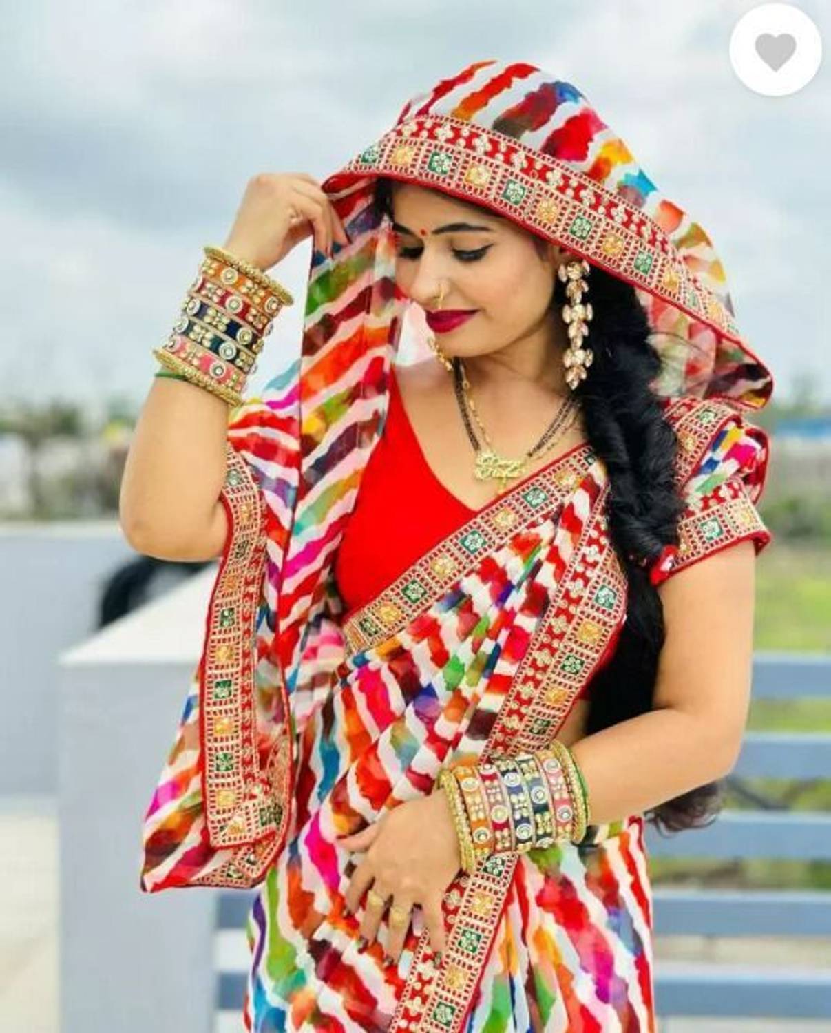 Salco Dyed, Blocked Printed, Ombre, Embellished Bollywood Georget