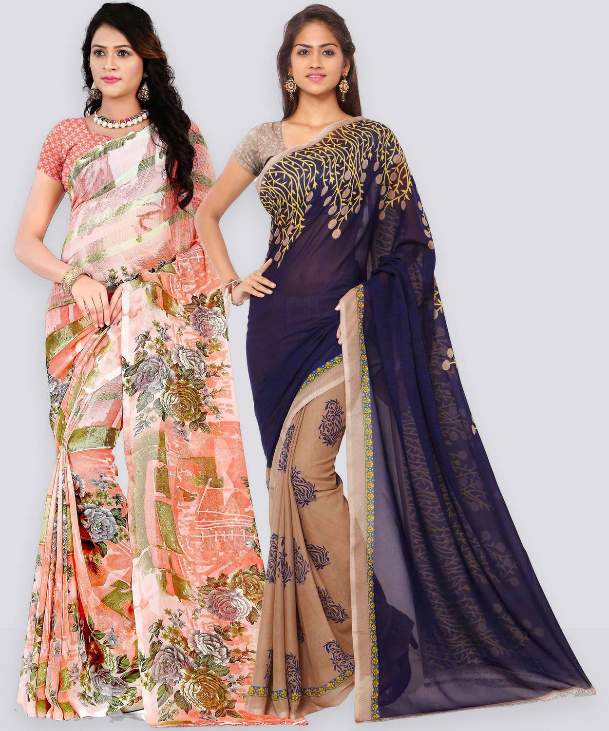 Anand Sarees Printed Daily Wear Georgette Saree