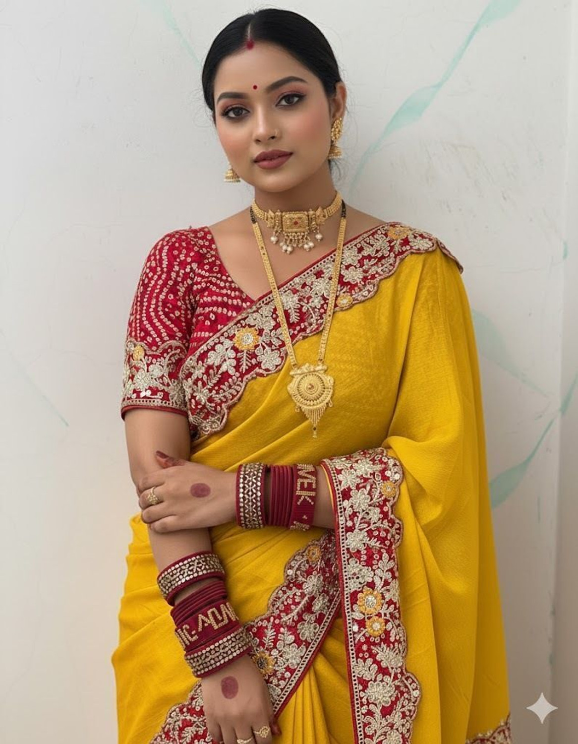 Image of Vraggi Embellished Bollywood Silk Blend Saree