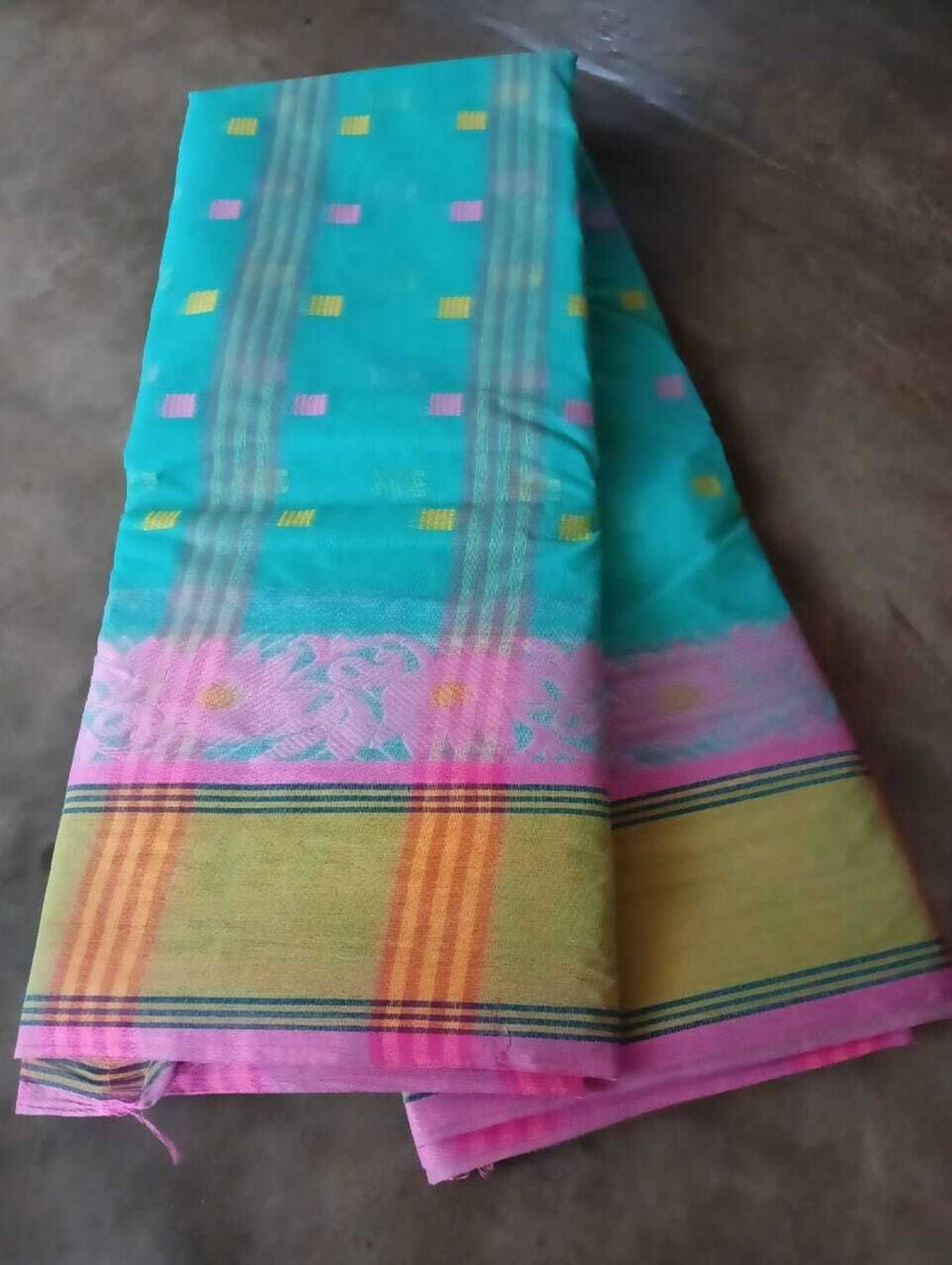 Maa saroda saree Ghar Self Design Banarasi Pure Cotton Saree