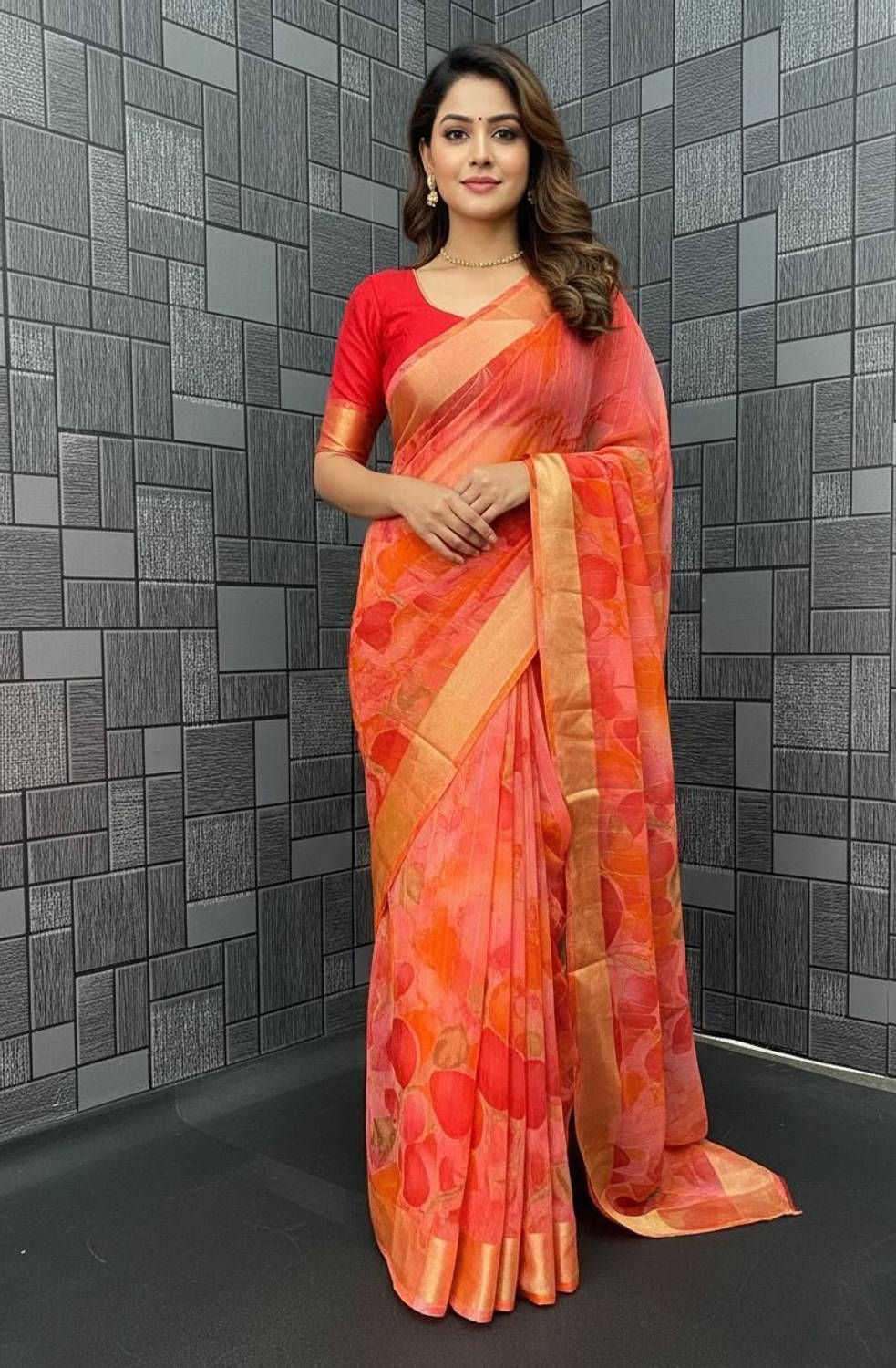boghani Woven Bollywood Georgette Saree