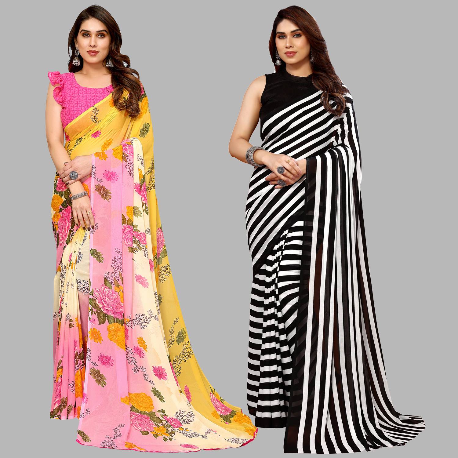 Anand Sarees Printed Bollywood Georgette Saree