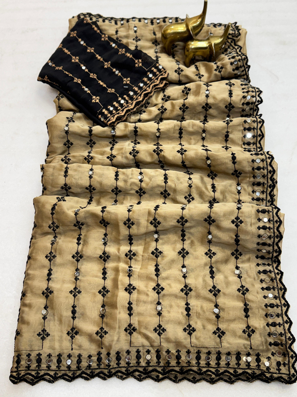 Image of ag export Embroidered Bollywood Pure Silk Saree