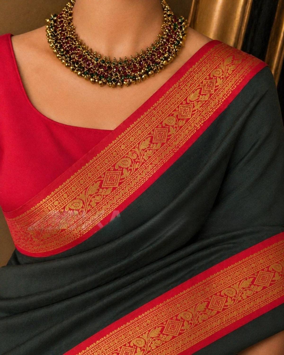 Paramparik Textile Woven Banarasi Cotton Silk Saree