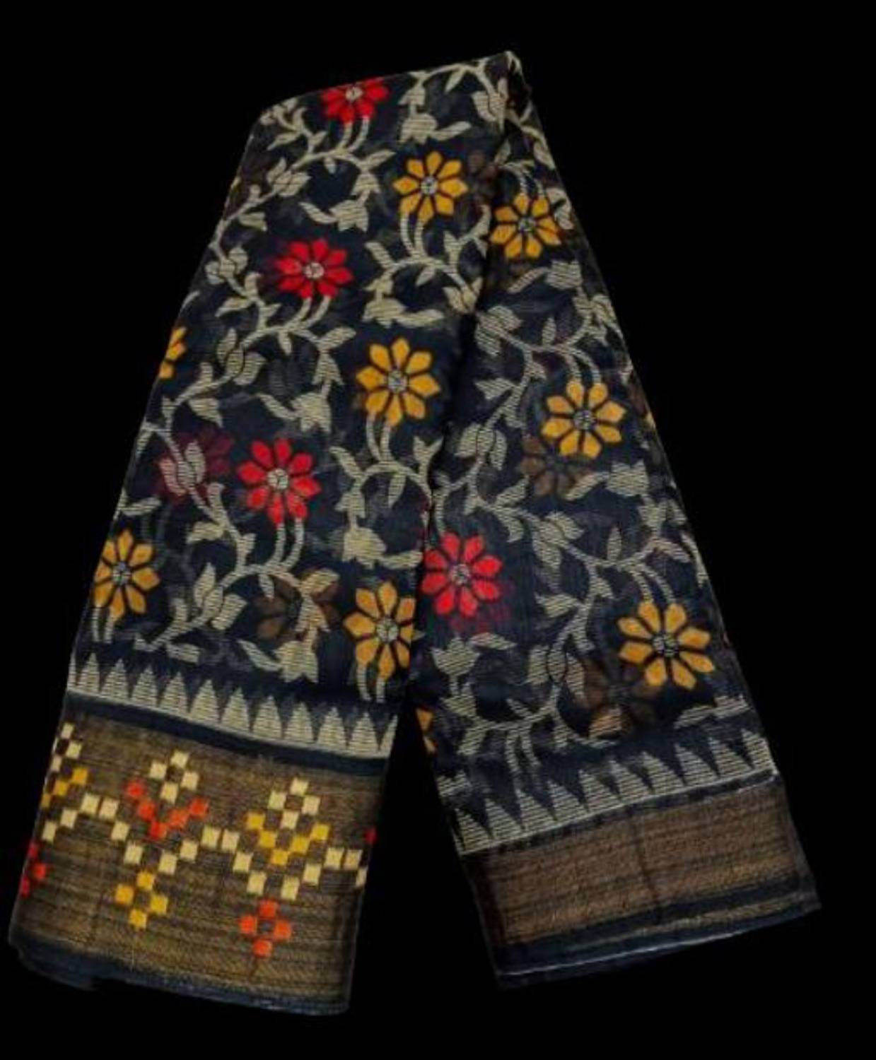 Adrika Printed Bollywood Cotton Blend Saree
