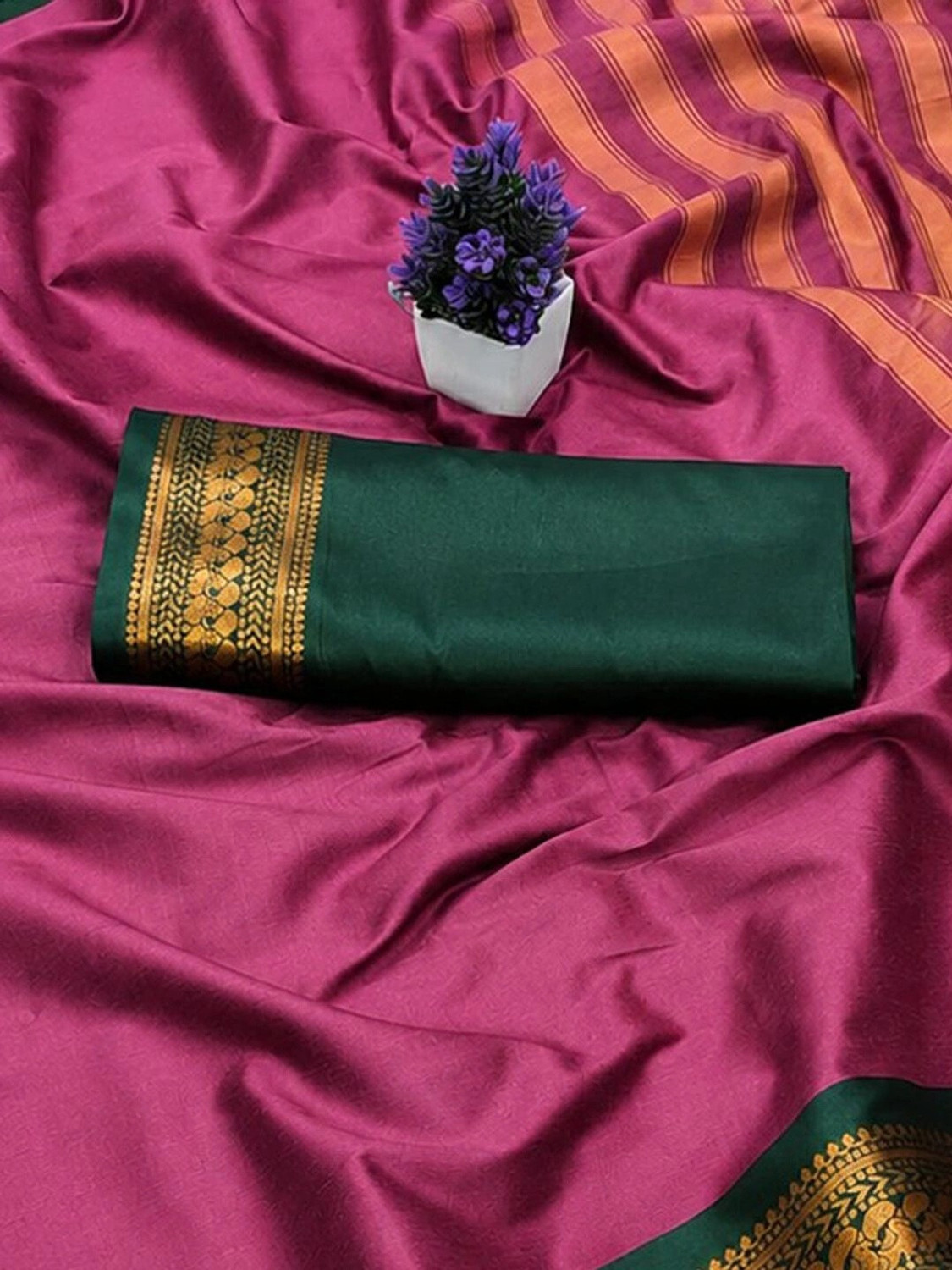 Image of Fashion Club Collection Woven Bollywood Cotton Silk Saree
