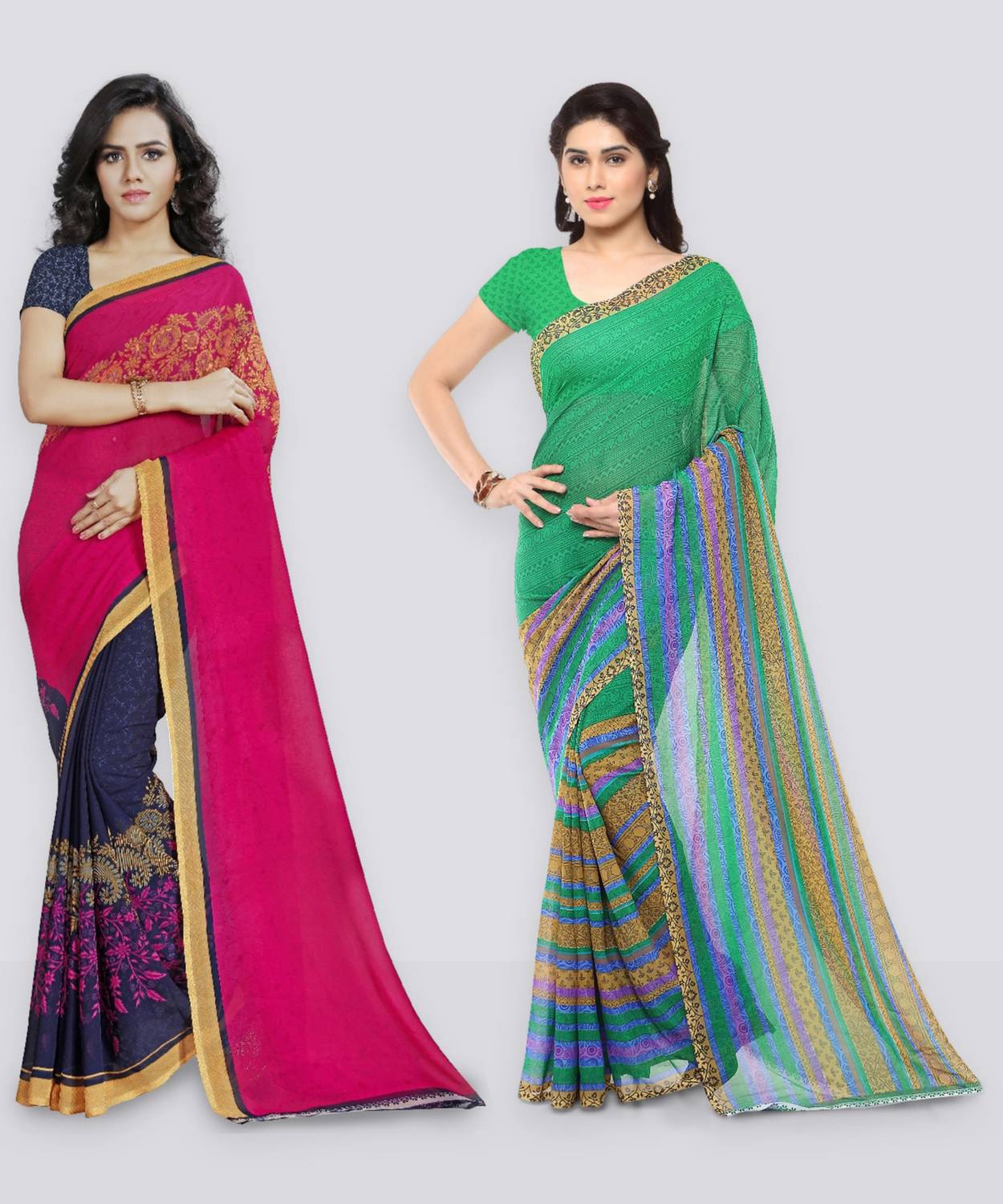 Anand Sarees Printed Bollywood Georgette Saree