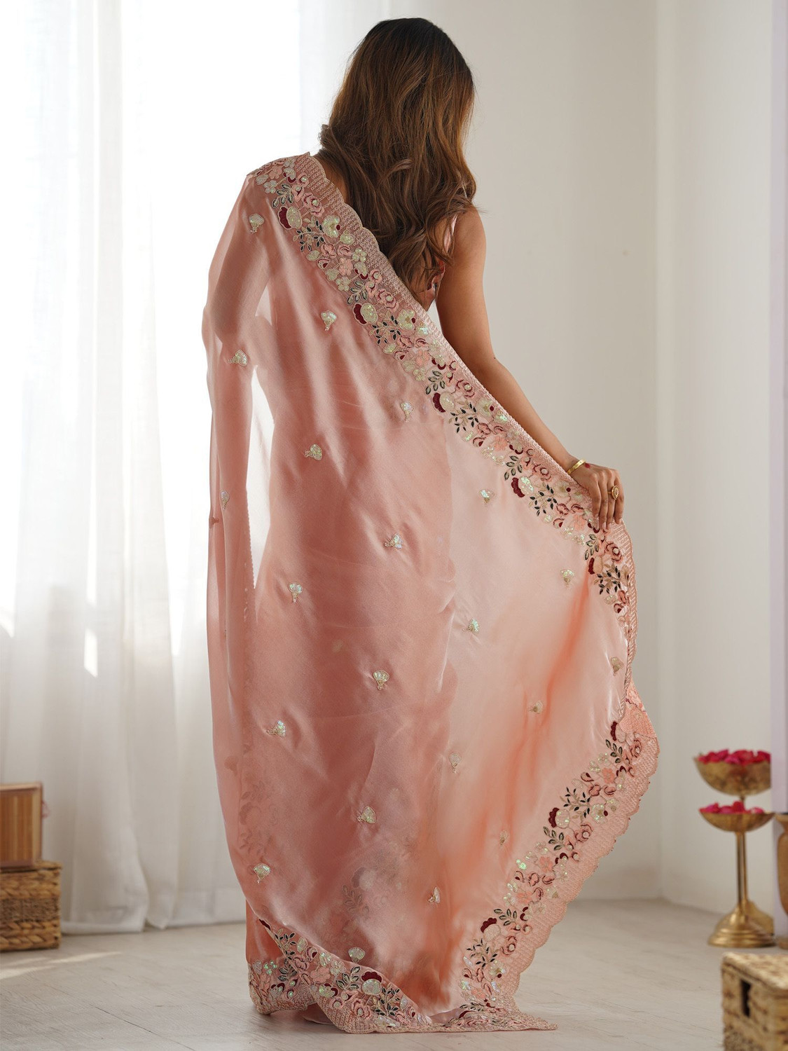 Image of Tasrika Embellished Bollywood Organza Saree