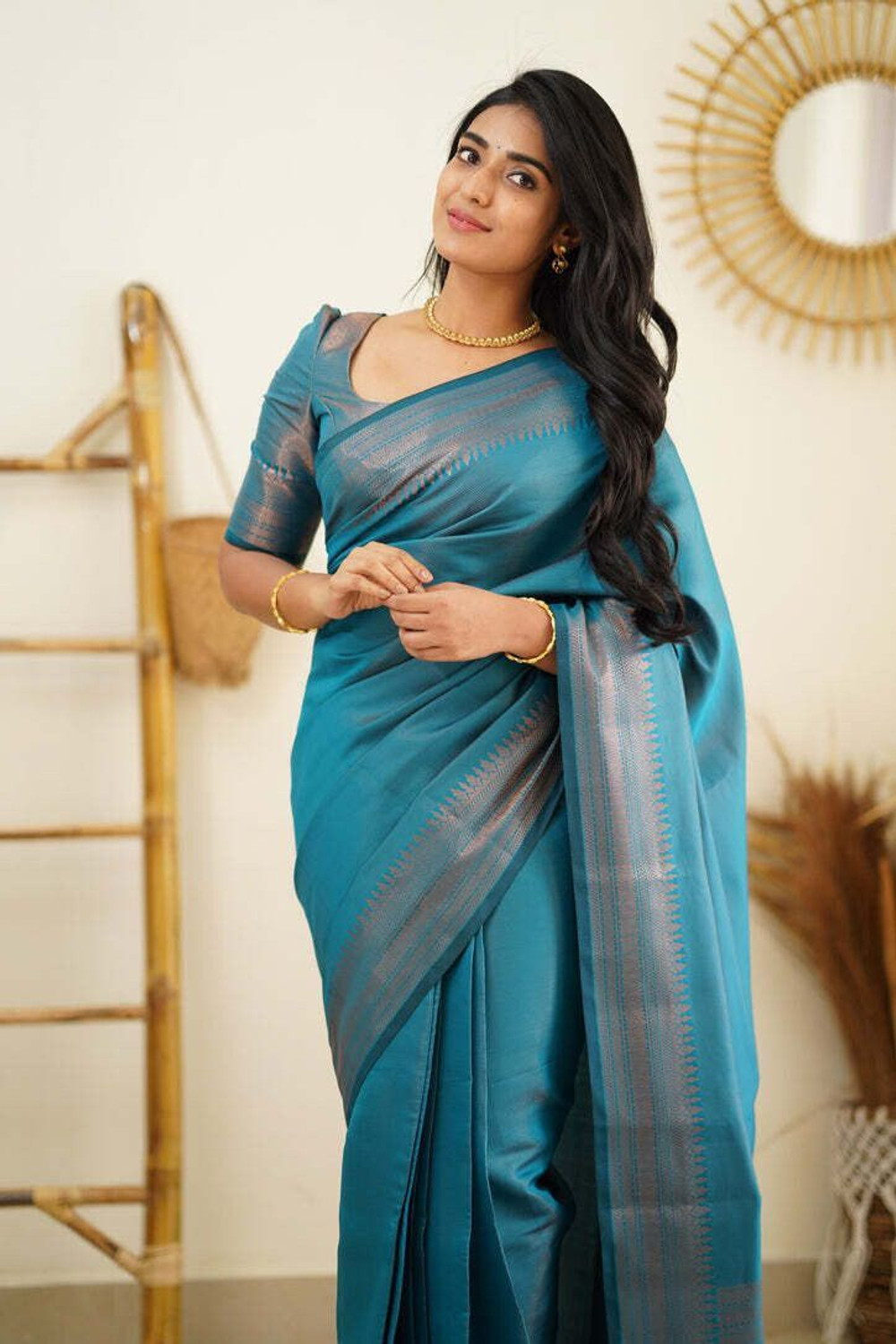 Image of kevami fashion Self Design Kanjivaram Cotton Silk Saree