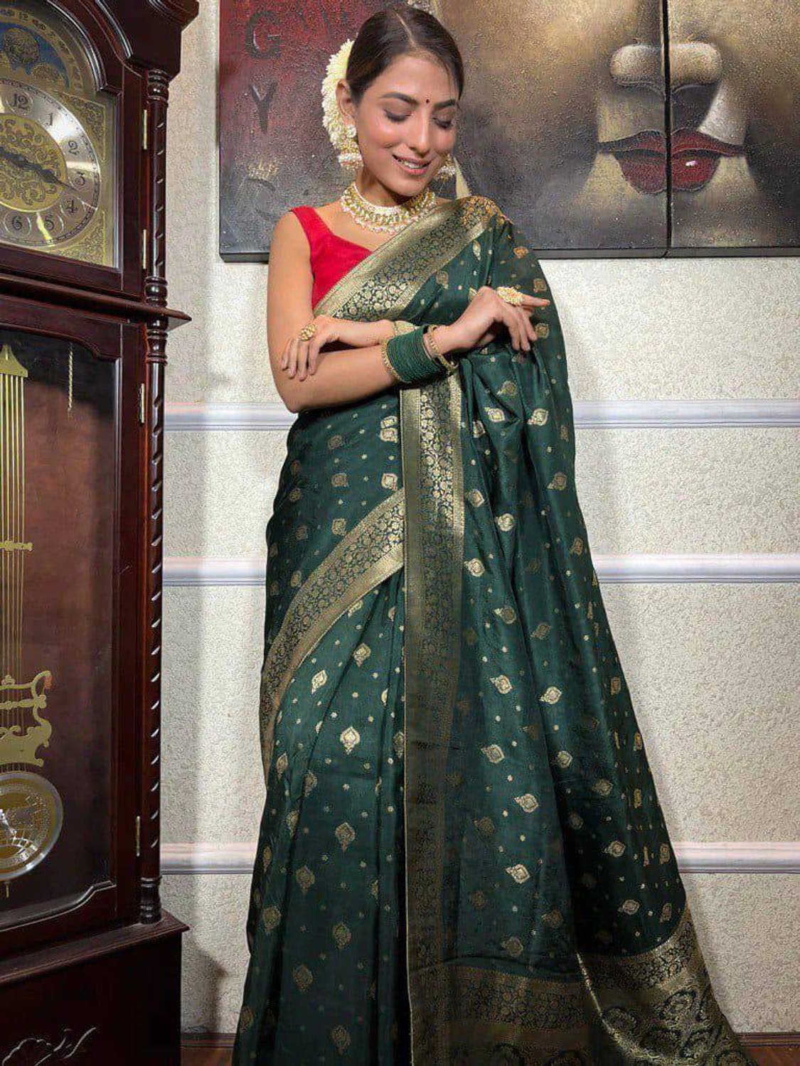Kanjivaram Pure Silk Self Design Blouse Material