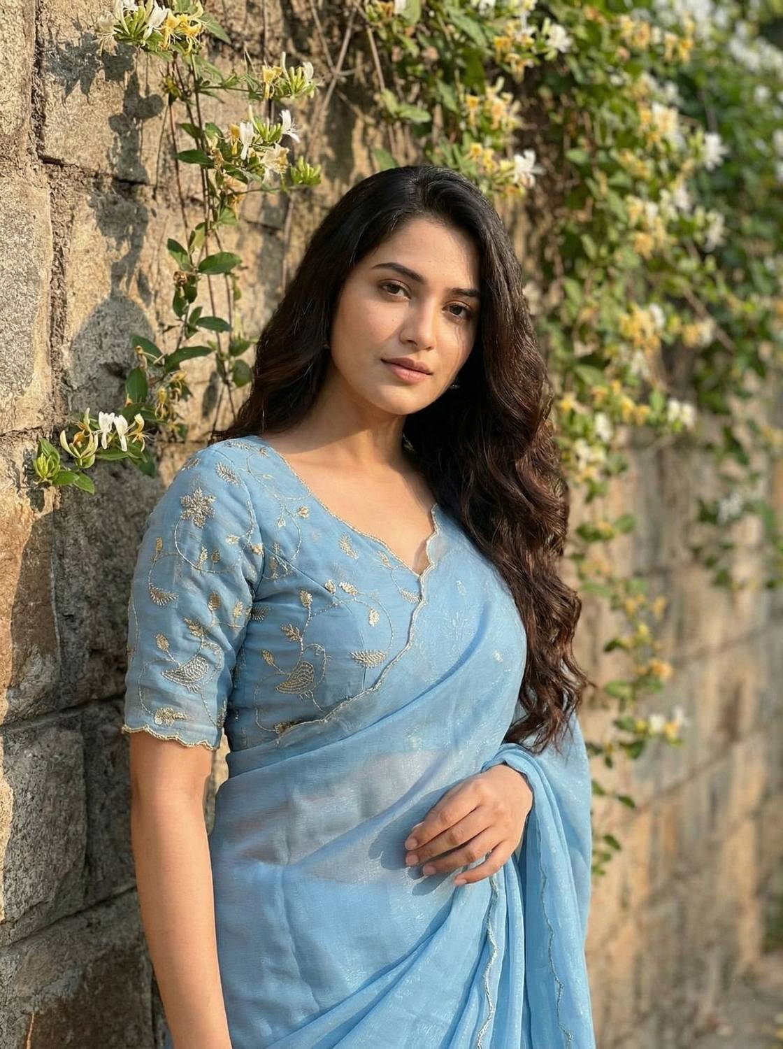 AMIYASILKMILLS Embellished Daily Wear Chiffon Saree