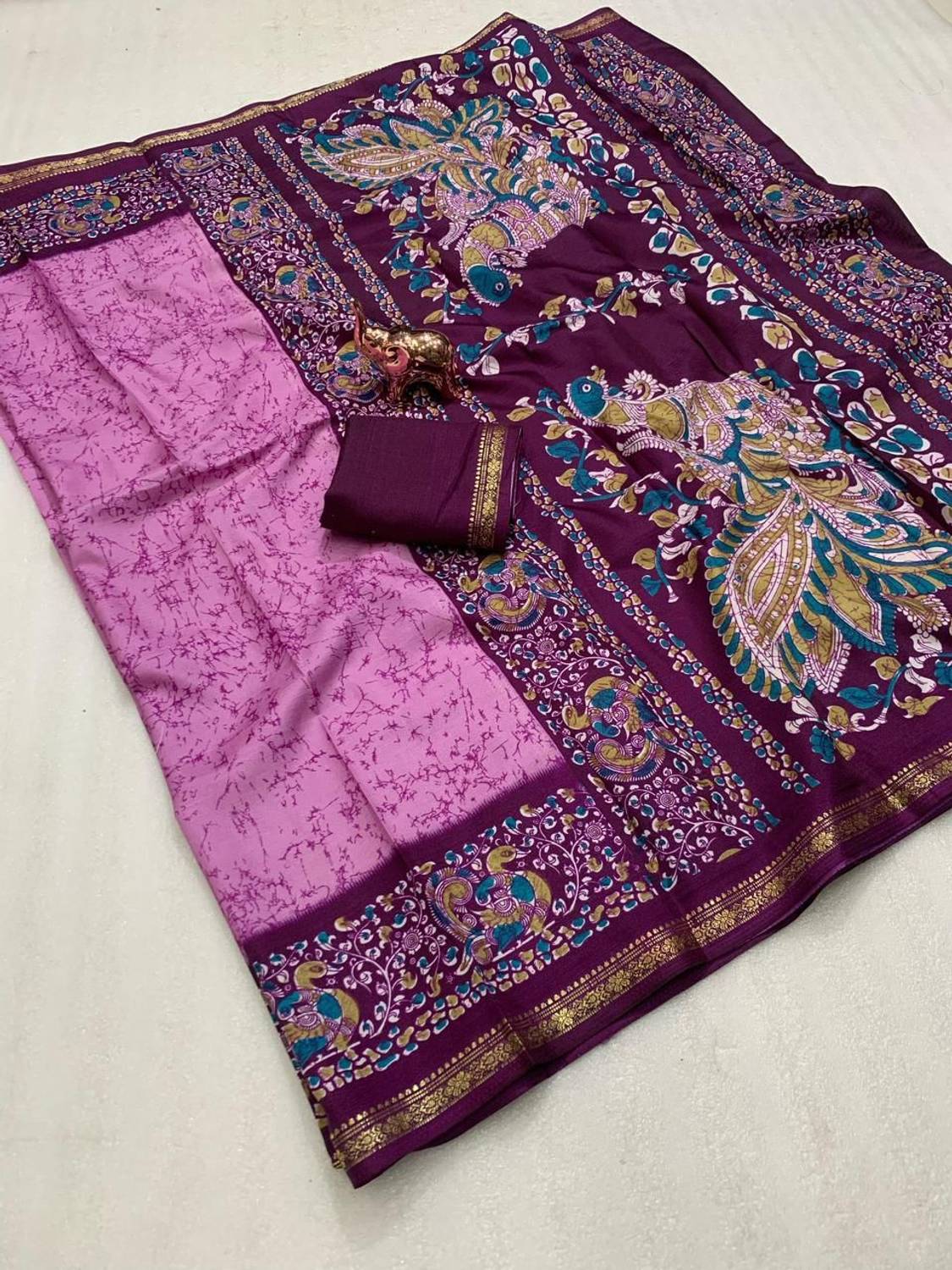 SDGRATITUDE Woven Daily Wear Pure Silk, Polyester Saree