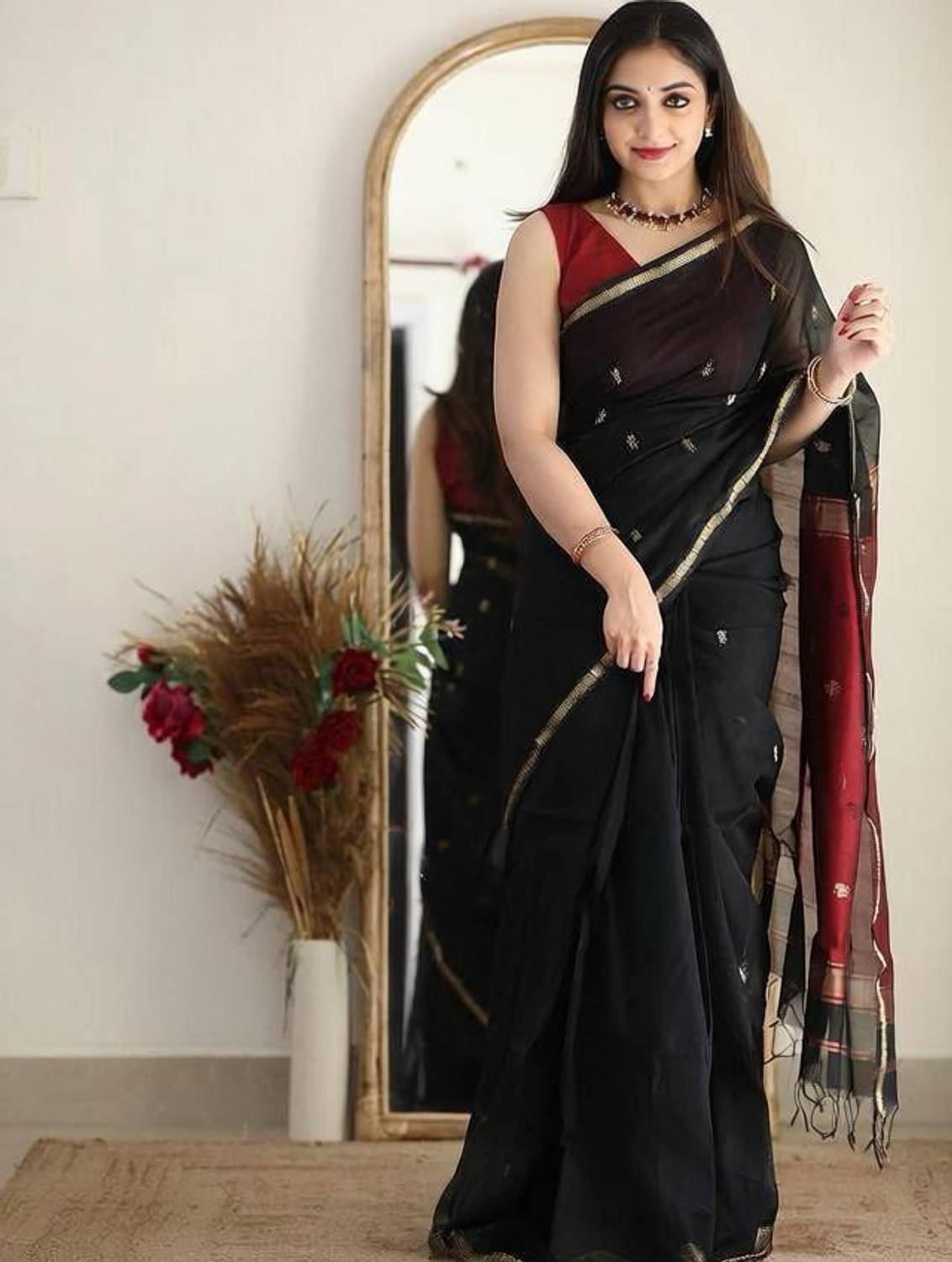 Kanjivaram Pure Silk Printed Blouse Material
