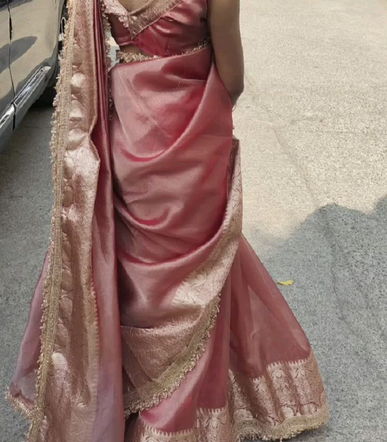 Image of Banaras silk palace Woven Banarasi Tissue Saree