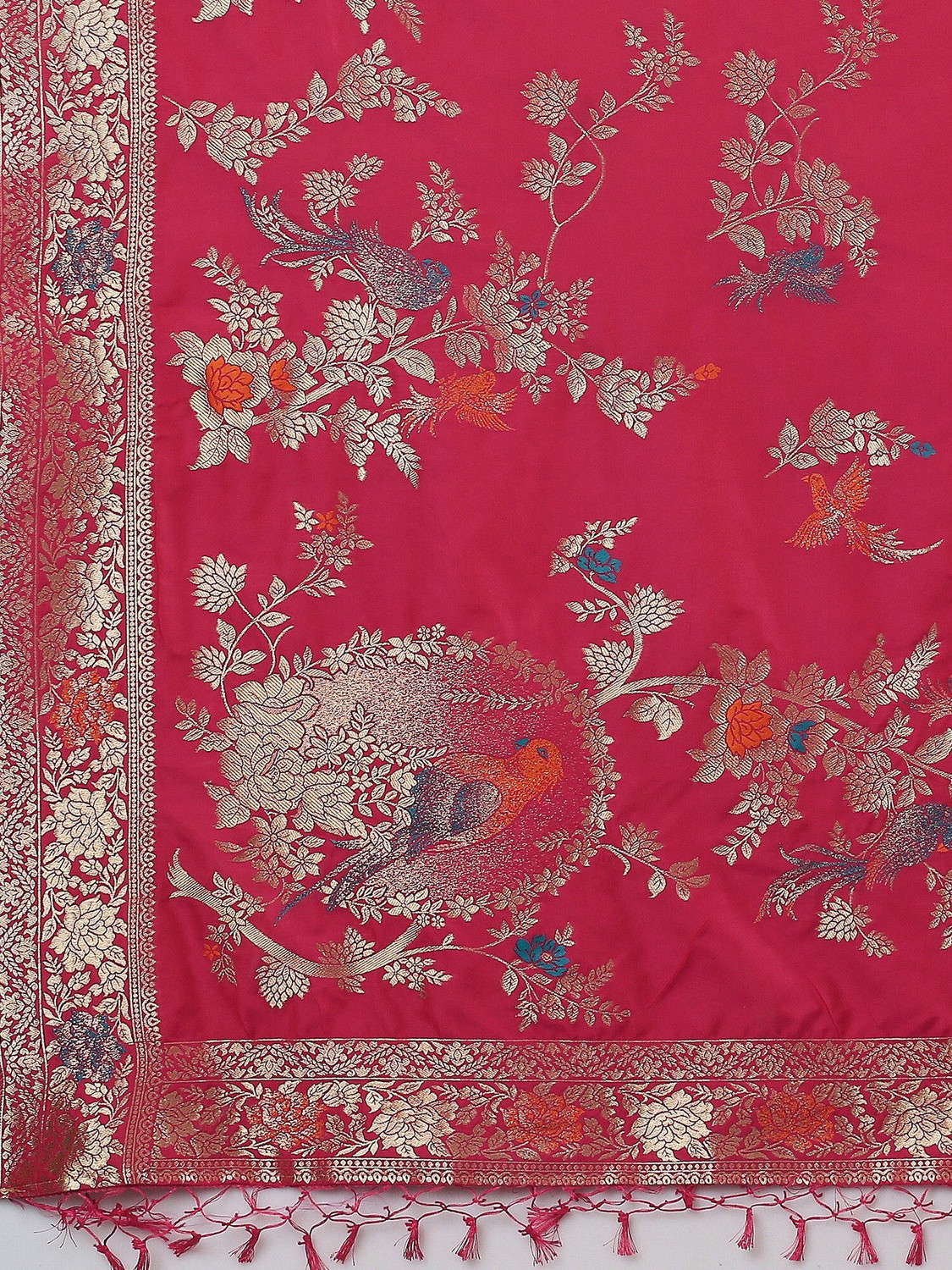 Image of Sareemall Woven Banarasi Silk Blend Saree