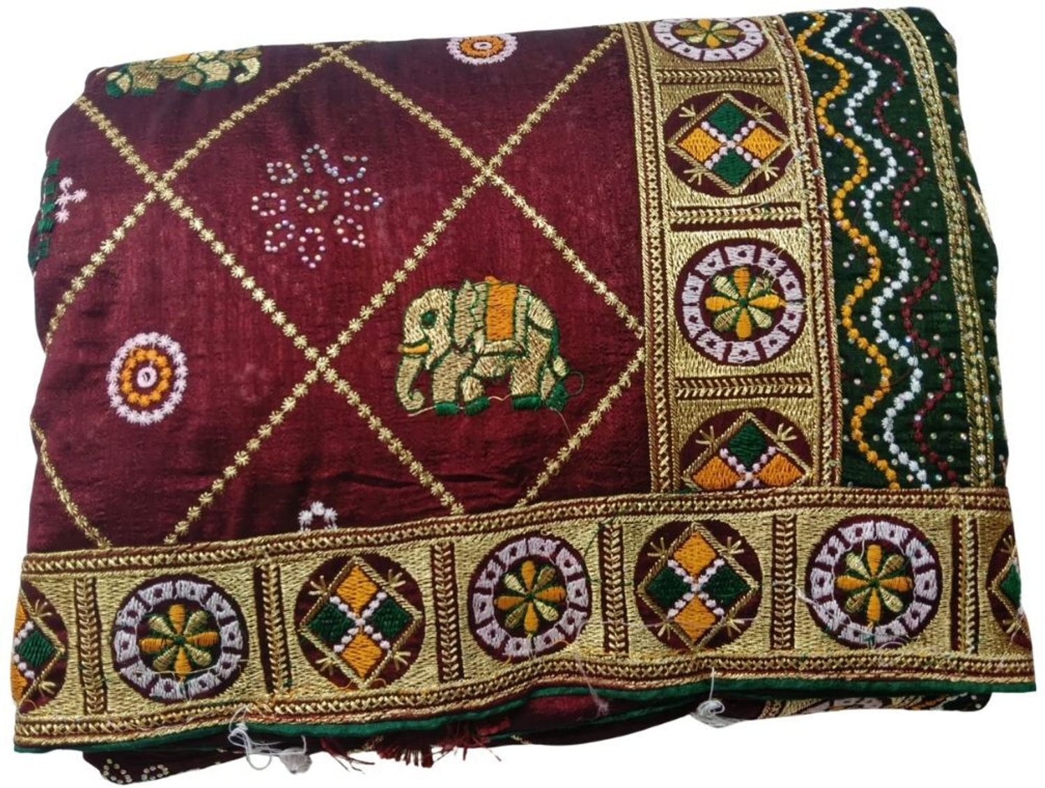 Image of AACHCHHADAN Embroidered Bollywood Georgette, Art Silk Saree