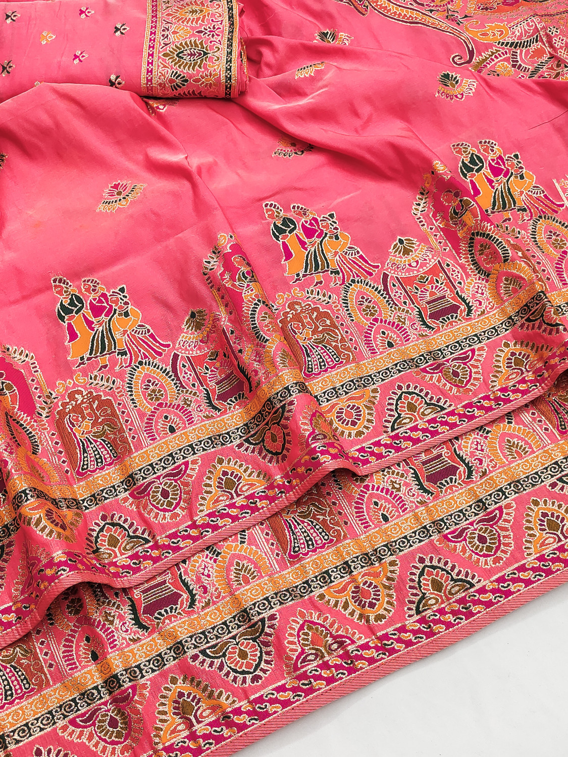 Image of PALLUPOCKET Woven Kanjivaram Jacquard Saree