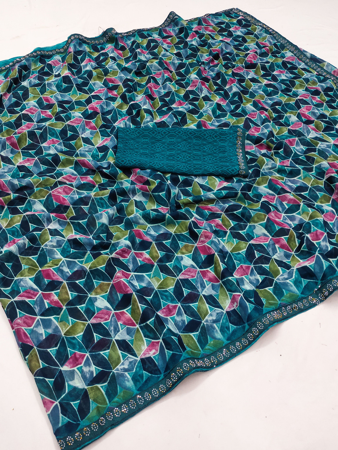 Image of Anand Sarees Printed Bollywood Georgette Saree