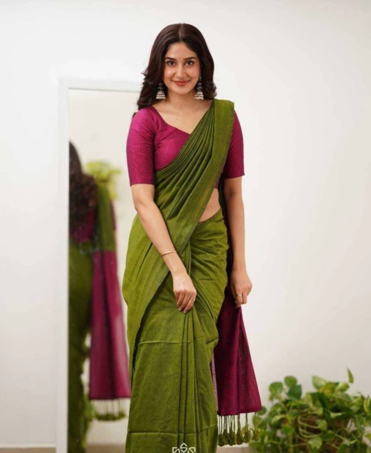 Balorampal Printed Handloom Pure Cotton Saree