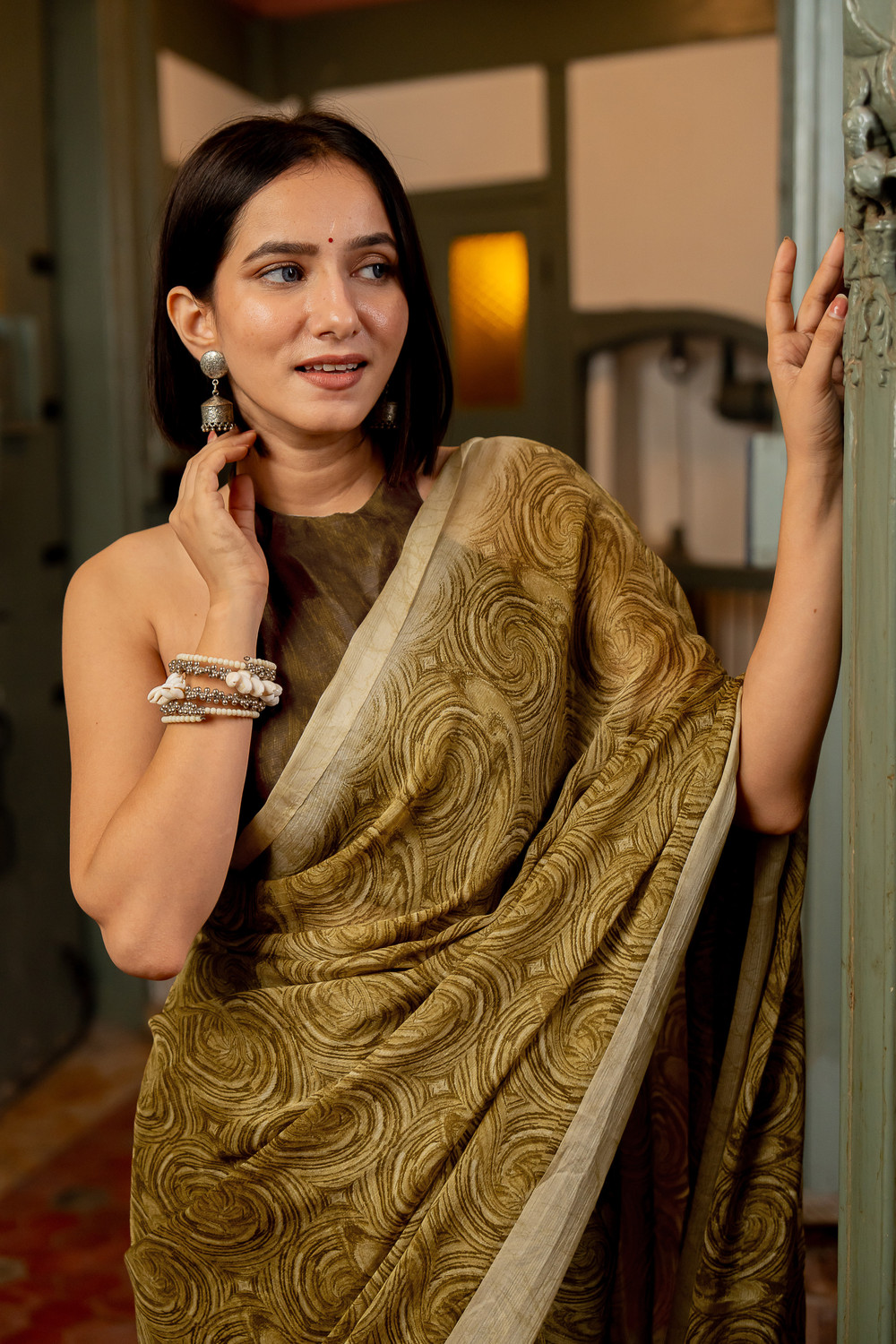 Image of MIRCHI FASHION Printed Daily Wear Chiffon, Georgette Saree