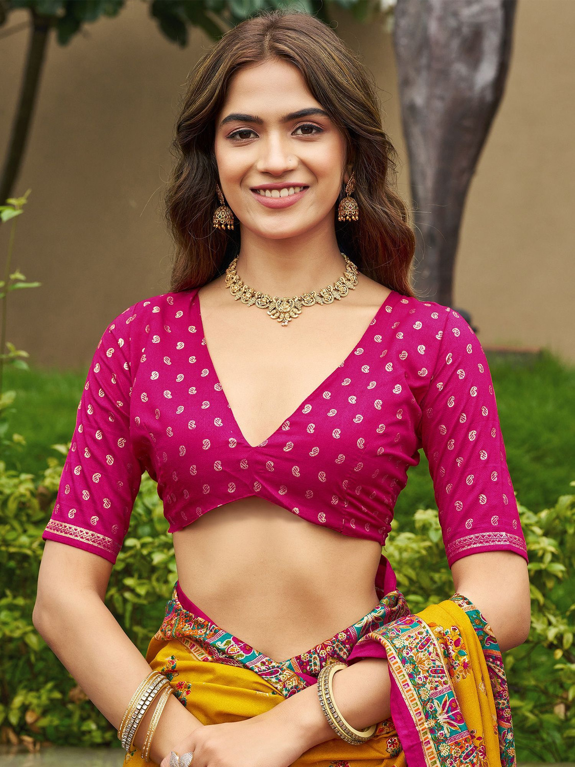 Image of Tasrika Printed Patola Tussar Silk Saree