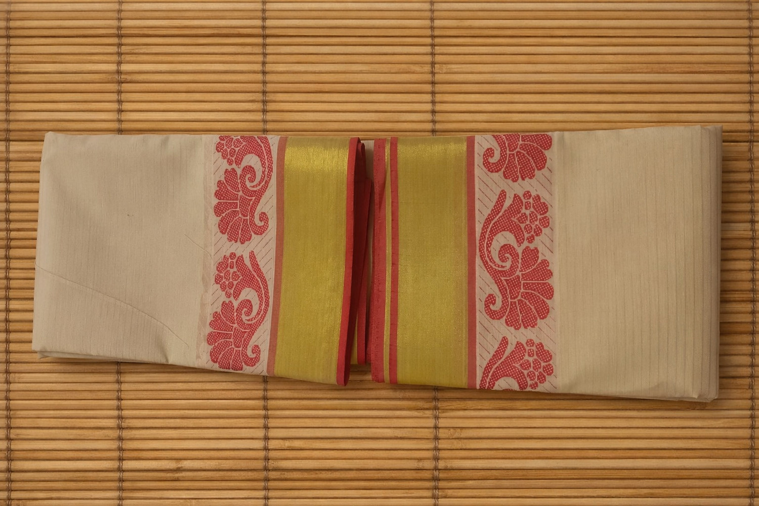 Image of Shandhar Printed Daily Wear Cotton Blend Saree