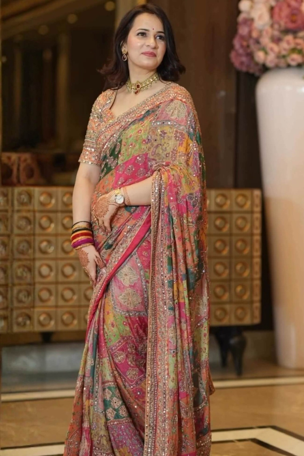Image of SARICHOLI Woven Bollywood Silk Blend Saree