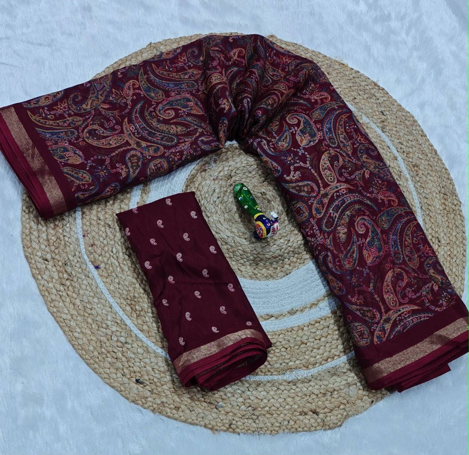 Shirodhari Printed Bollywood Mulmul Saree