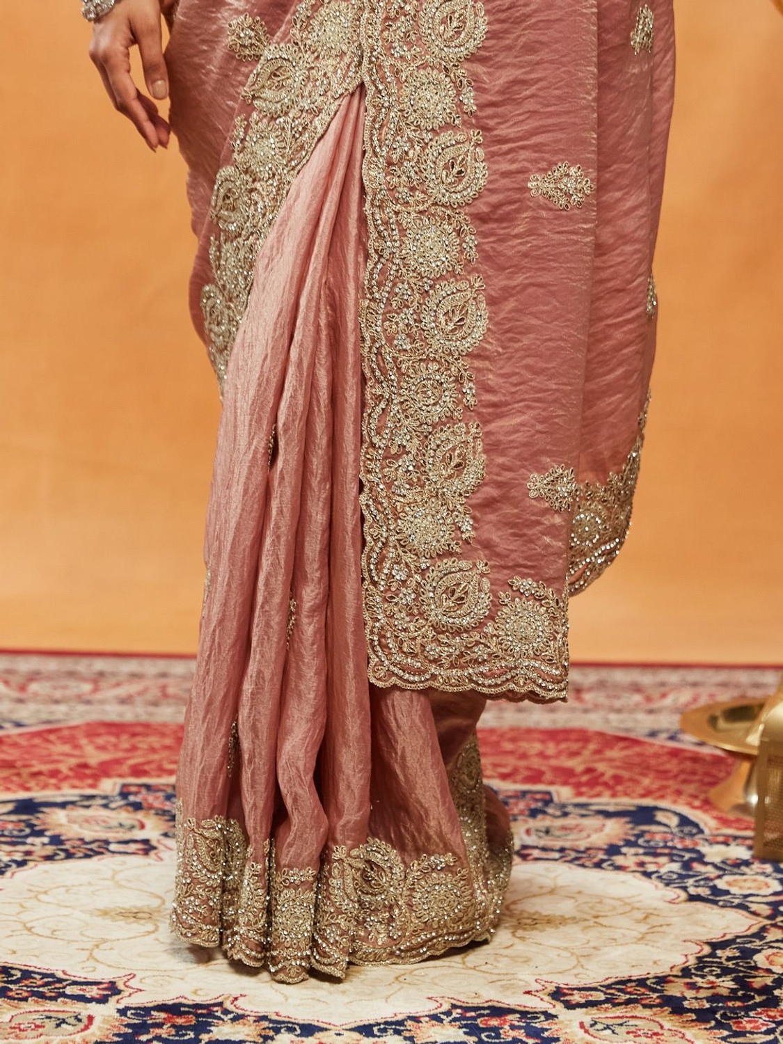 Image of KASEE Embroidered Bollywood Silk Blend Saree
